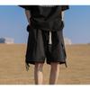 Men's Khaki Harajuku Pocket Shorts Cargo Pants Men Summer Boy Casual Knee - Length Shorts