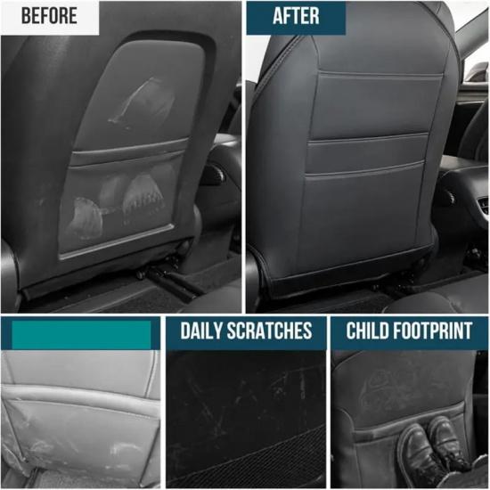 Seat Kick Pad for Tesla Model Y Juniper/Model 3+ Highland Car Leather Anti Kick Mat Child Anti Dirty Protector Cover Accessories