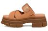 Sandale Style Tissu Femme Marron Toast 1136765-TOAS