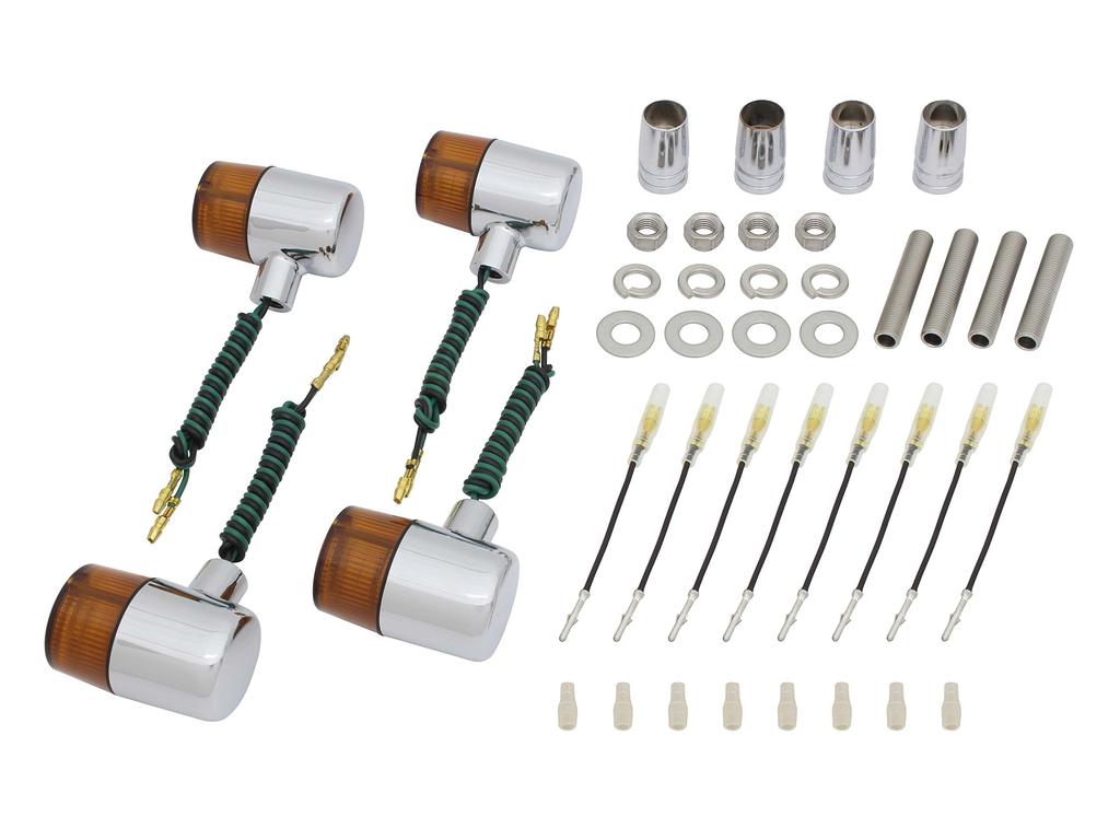 POSH FAITH Motorcycle Accessories Turn Classic 71 Set for W650 To Estrella To and To Chrome Part Number Signals, Type, Model-Specific (up '03), (up