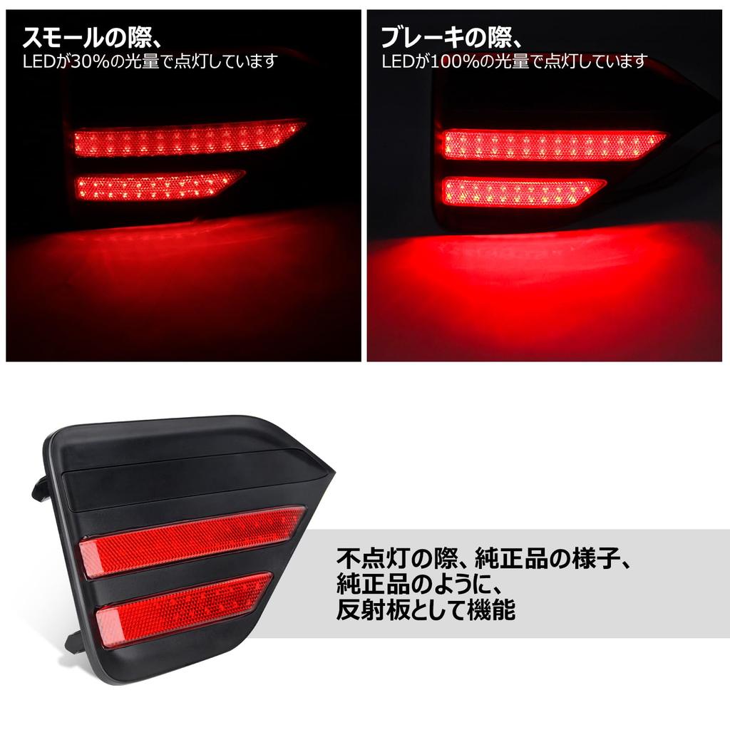 OPPLIGHT 90 Series LED Custom Parts for 90 Vehicle Inspection with OEM Reflector Brake and Small Light Rear LED Reflector OEM No Modification Set of 2
