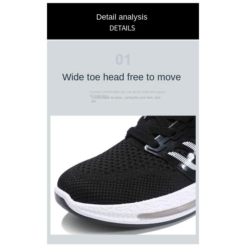 Summer Sports Men's Shoes Mesh Surface Flying Weaving Light Comfortable Running Casual Shoes with All Stylish Men's Shoes