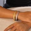 Retro European-American Luxury Stainless Steel Buckle Bracelet