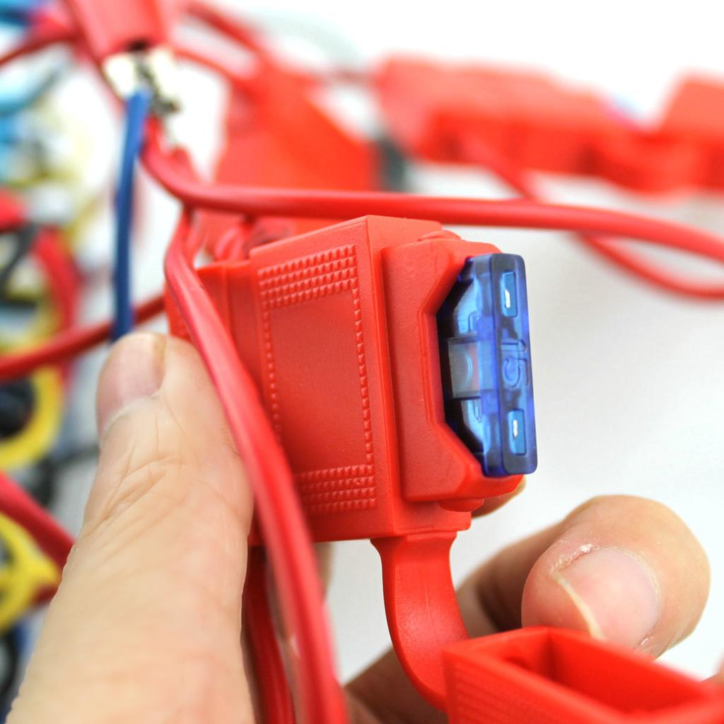 Gang Circuit LED Car Marine Waterproof 5 Pin Boat Rocker Switch Panel with Fuse Dual USB Slot + Power Socket Breaker Voltmeter