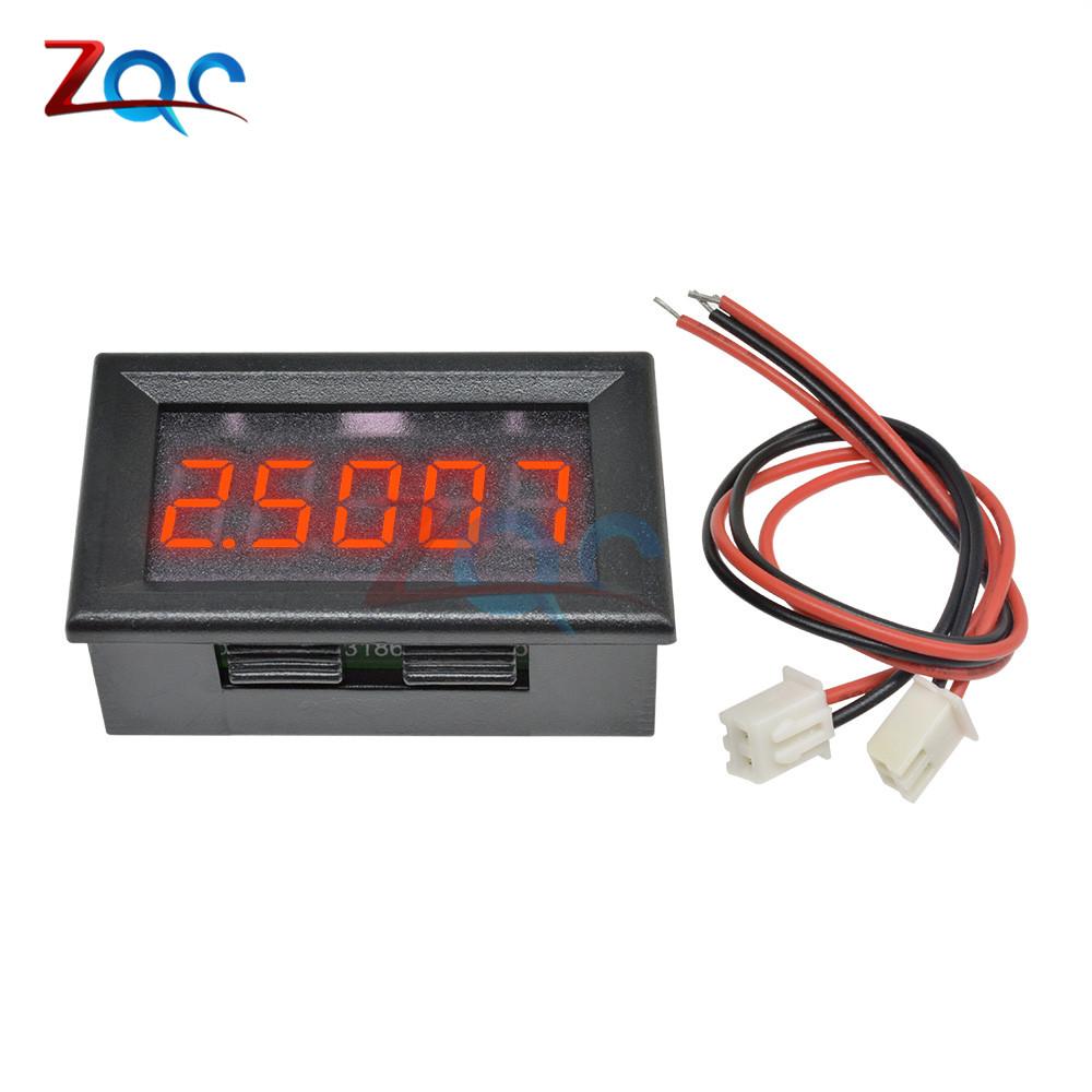 LED 5 bits Digit DC 0-33V 12V 24V Digital Volt Voltmeter Voltage Meter Tester Car Panel Instruments Red/Blue/Yellow/Green