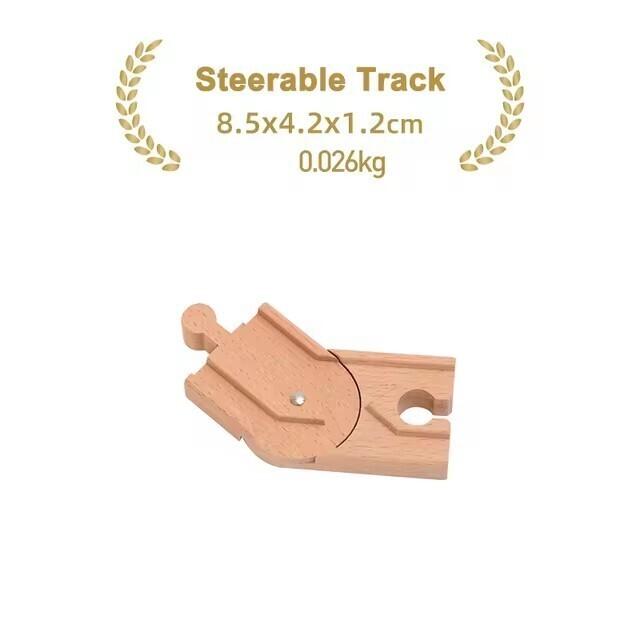 All Kinds of Wooden Track Accessories Beech Wood Railway Toys Fit For Brand Wooden Train Tracks Education Toys For Children