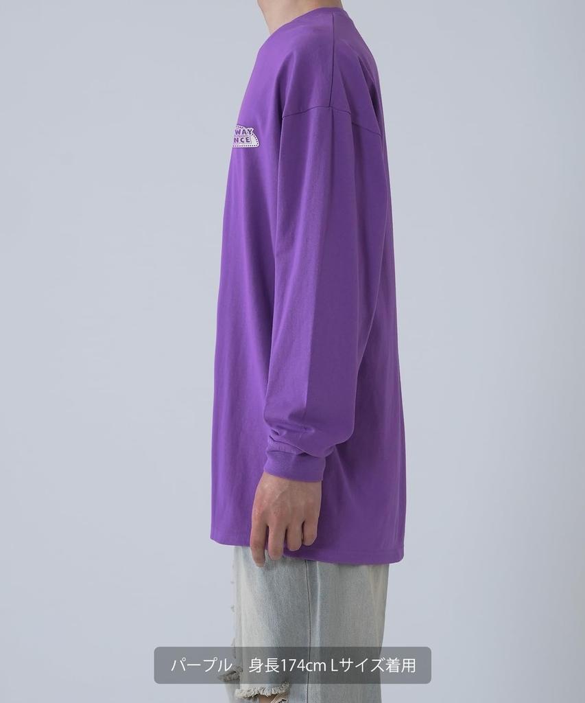 IMPROMES Lässiges SIDEWAYSTANCE Langarm-T-Shirt, Herren, Schwarz