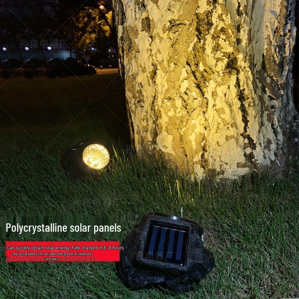Solar LED Spotlight Outdoor Garden Lawn Decoration with Light Control