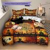 3PCs Halloween Decorations Design Cover Set, Breathable Fabric, Machine Washable (1 Duvet Cover + 2 Pillowcases) (Without Quilt) Yy250911123