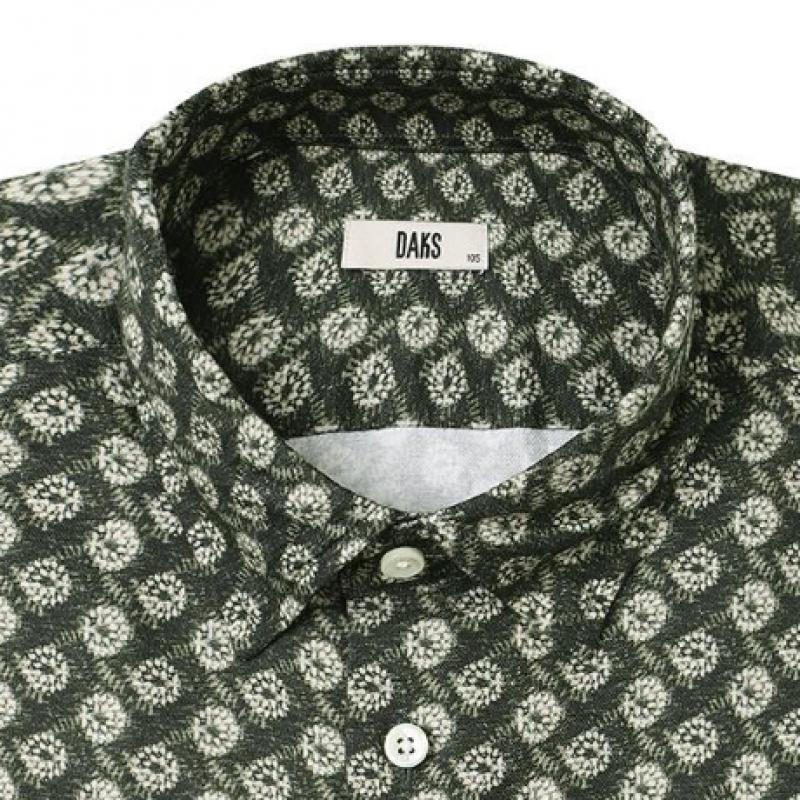 Daks Cotton Blend Flower Print Regular Fit Casual Shirt Dma1shcl131e1