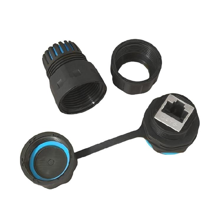 Shielded M23 RJ45 Cat6 Connector Coupler With Easy Assembly For Reliable Gigabit Data Transmission