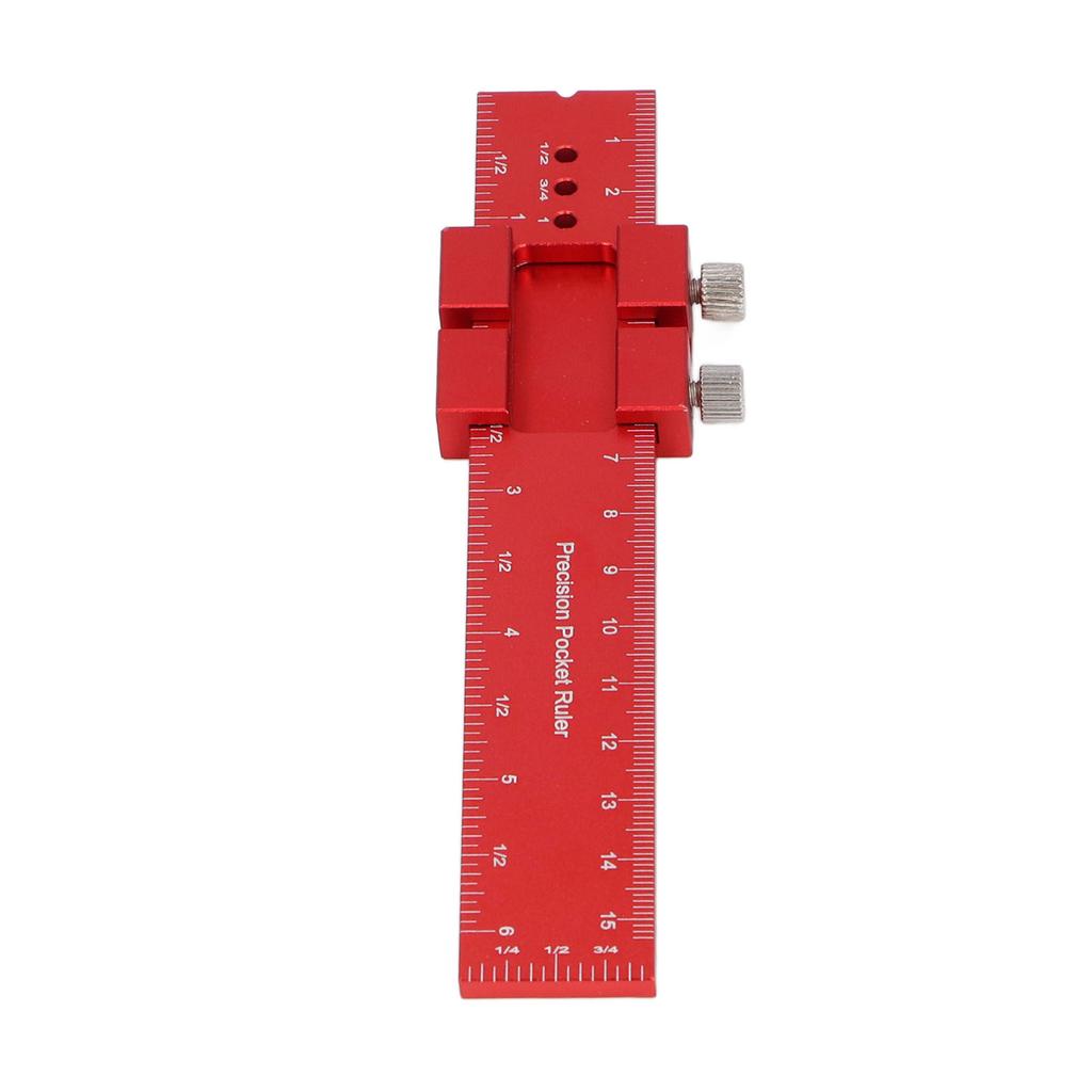 Holzbearbeitungslineal 160 mm Länge Metrische Zollskala Eloxierte Aluminiumlegierung Schiebeanschlag Markierungslineal