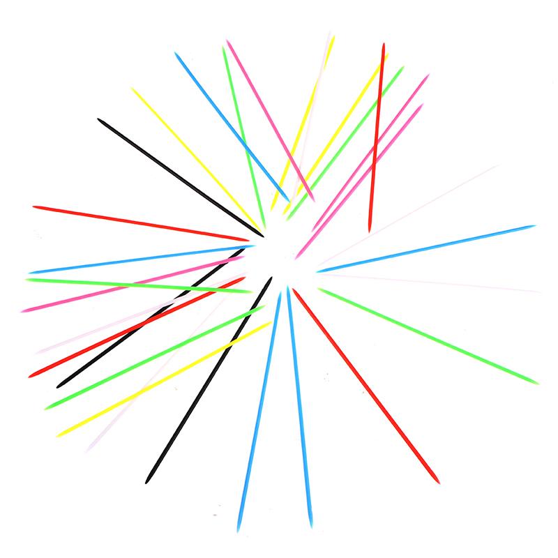 30Pcs Colorful Plastic Children Educational Mikado Spiel Pick Up Sticks