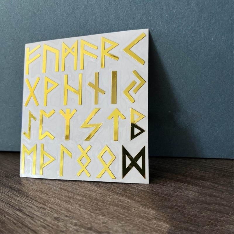 Tiny Letter Sticker Gold Luen Letter Self Adhesive Sticker Glitter Chunky Sticker Metallic for Scrapbook Photo DIY Craft