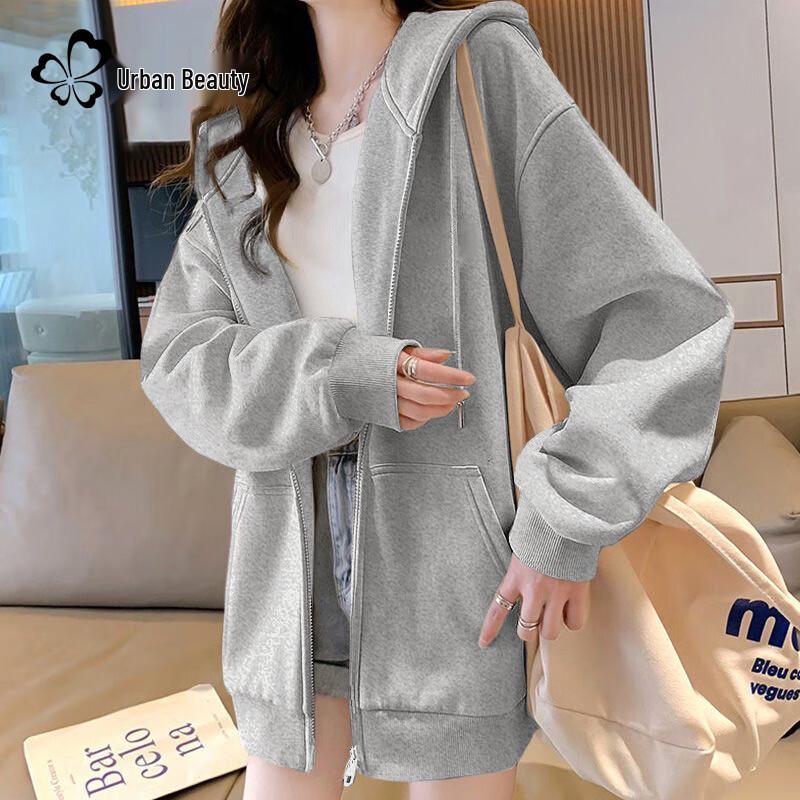 

Women s Loose Fit Full-Zip Hooded Sweatshirt XL