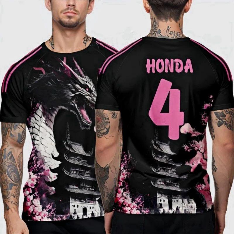 2026 Nuove maglie Giappone n maglie da calcio Asciugatura rapida squadra Abbigliamento stampato in 3D T-shirt sportiva da uomo