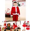 Kids Xmas Outfit Boys Girls Santa Claus Cosplay Costume Christmas Clothes