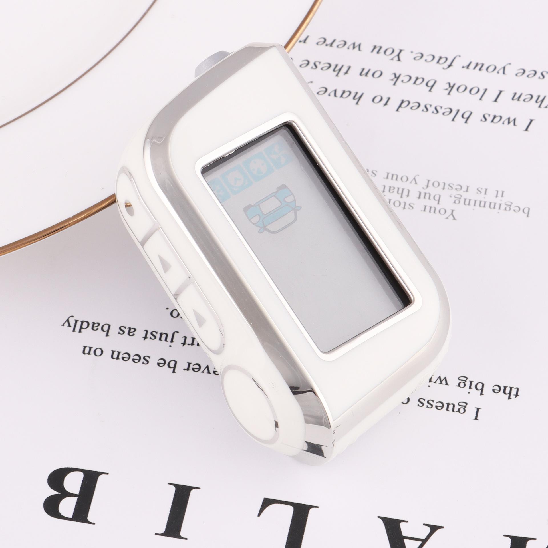 

Русский A93 дистанционная двусторонняя сигнализация ТПУ сумка для ключей автомобиля защитный чехол для автомобилей аксессуары для интерьера белый