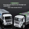 1/32 Scale Wingspan Container Truck Alloy Toy Diecast Engineering Vehicle Model Collection of Hobby Decorative Fine Ornaments Kids Toy