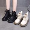 2025 fashion versatile new locomotive boots Martin boots fashion versatile thick-soled British velvet short boots