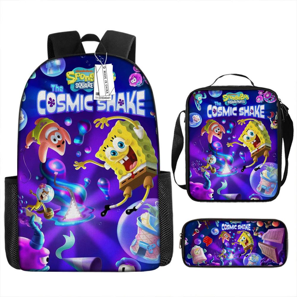 Spongebob Squarepants Children'S School Bag Male And Female Students Backpack Kindergarten Cute Cartoon Backpack Pencil Bag