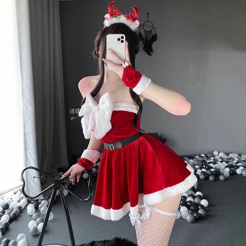 Elk Christmas Costume Female Sexy Cos Costume New Robe Sweet Halloween Costume Suit