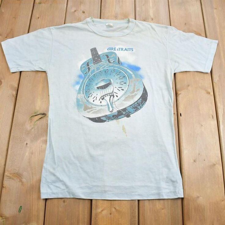 VIntage Dire Straits Band Tour Cotton Shirt Unisex Concert S To 5XL AR078 Unisex T-Shirt