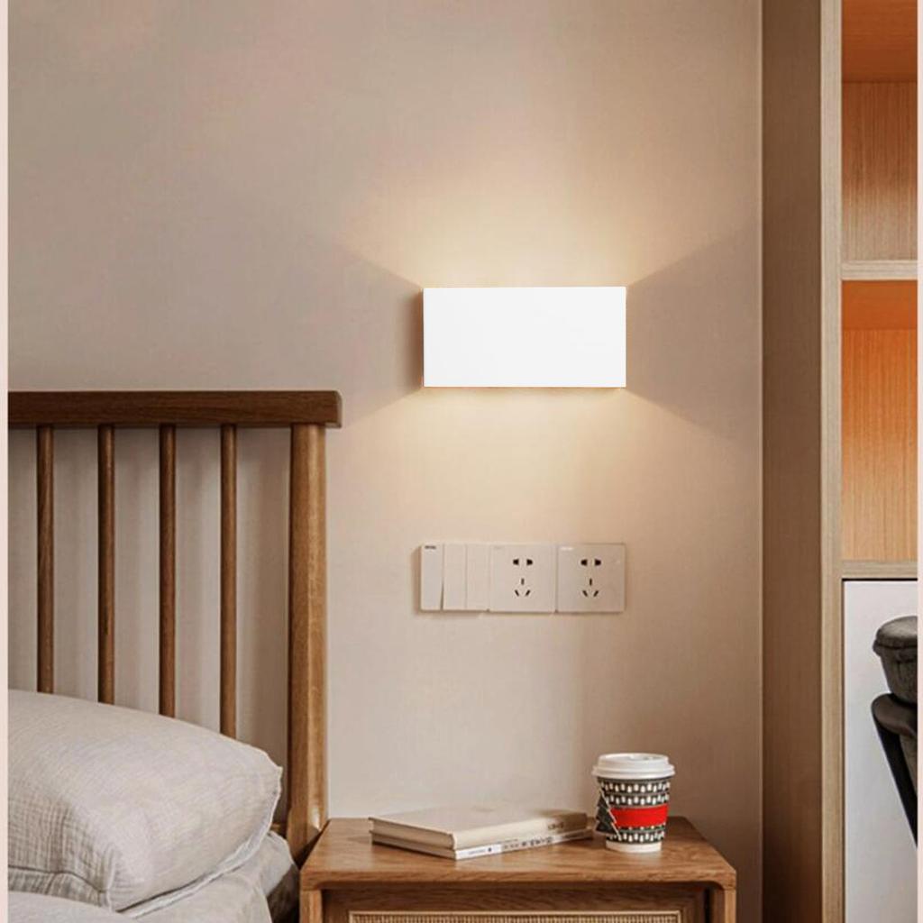 LED Wall Lamp Stepless Dimming Rechargeable Magnetic Adhesive Up Down Lighting Wall Light for Living Room Hallway