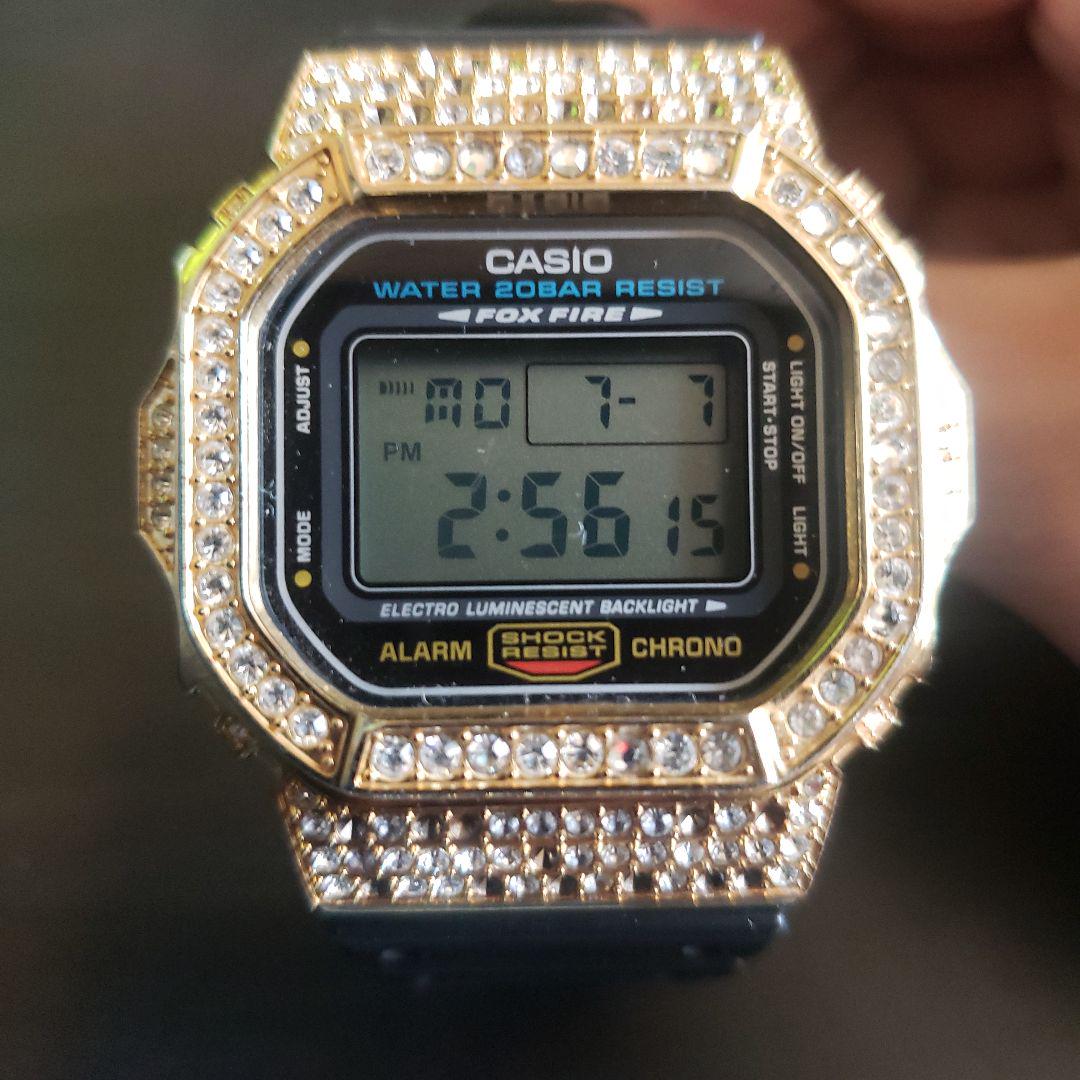 

[USED] CASIO FOX FIRE Stone-Decorated Digital Watch