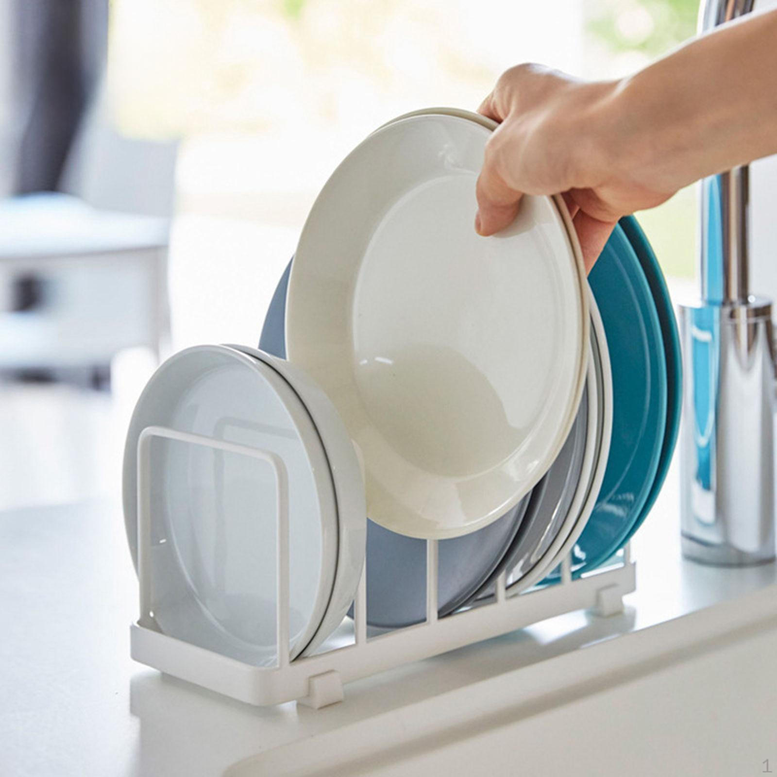 

Подставка для посуды, сушка на 5 отделений, поднос для сервировки, держатель для хранения, органайзер для мисок белый