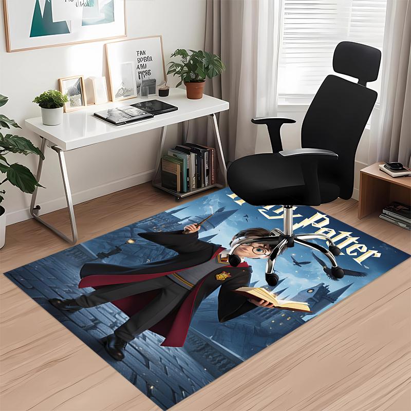 Harry Potter Printed Carpet, for Office Chair Living Room Bedroom Kitchen Room Decor Gifts.