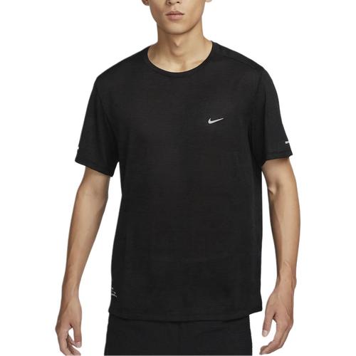 Nike Men's Quick-Dry Pullover Crew Neck Solid Color Short-Sleeve T-Shirt Black