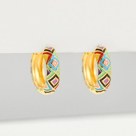 Exquisite Retro Fashion Circle Ear Cuffs: Colorful, Versatile Design for Women
