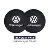 For Volkswagen VW 2pcs Car Cup Holder Coaster Suede Anti Slip Anti Scratch Insert Scirocco Passat Polo B5 B6 B7 CC Tiguan Sharan DG9