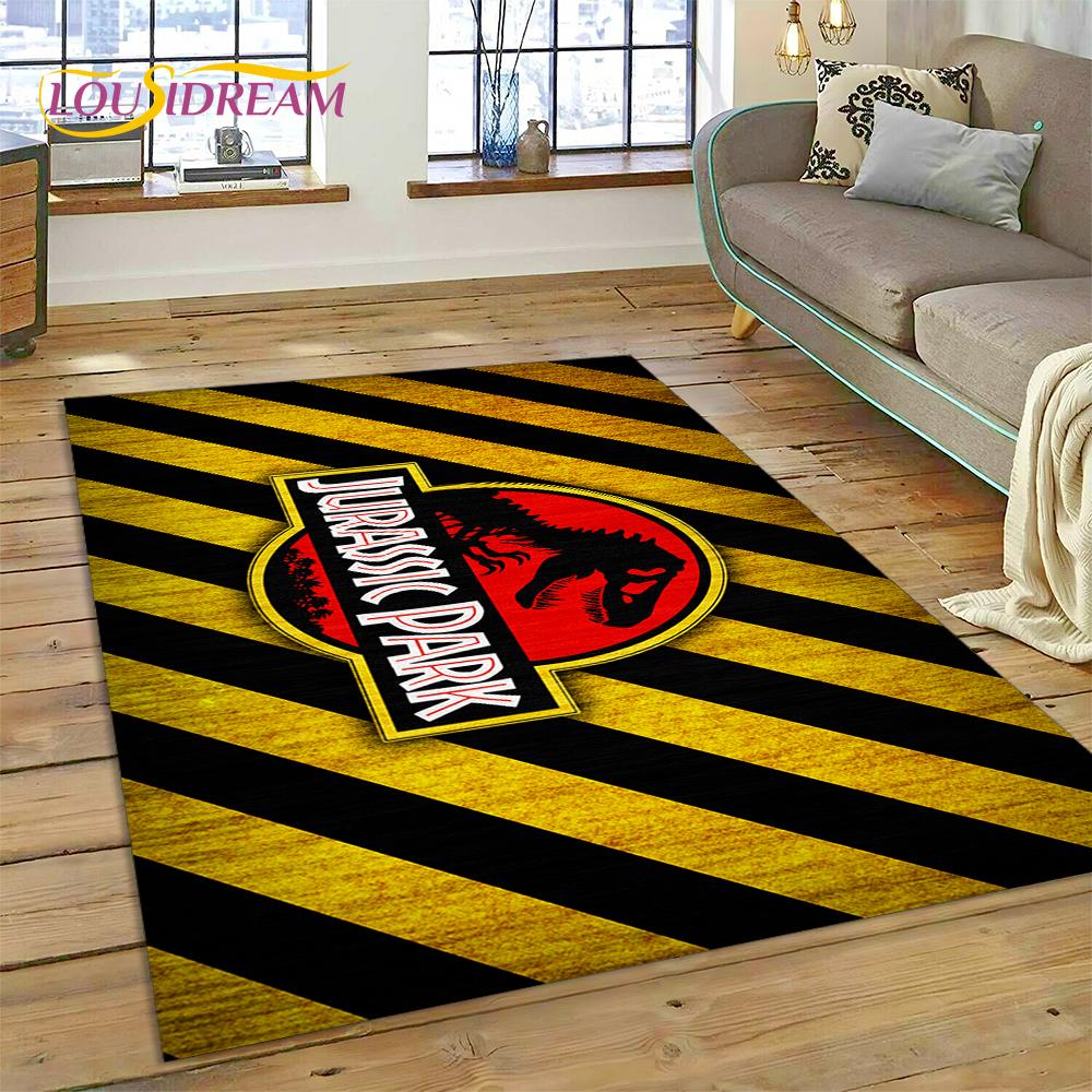 3D Cartoon Jurassic Park Dinosaur Dino Rug Carpet for Living Room Bedroom Decor,floor Mat Non-slip Decoration for Sofa Doormat