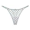 Korean Version of Simple and Slightly Sexy Girl Panties, Fancy Thin Mesh Yarn, Pure Desire, Low Waist Adjustable Thong 2269