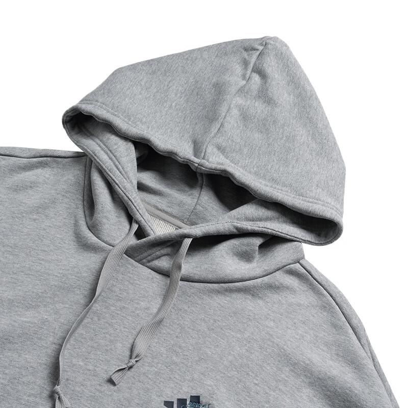 Adidas Sweatshirts Men's Gray Hooded Moderate KC2875