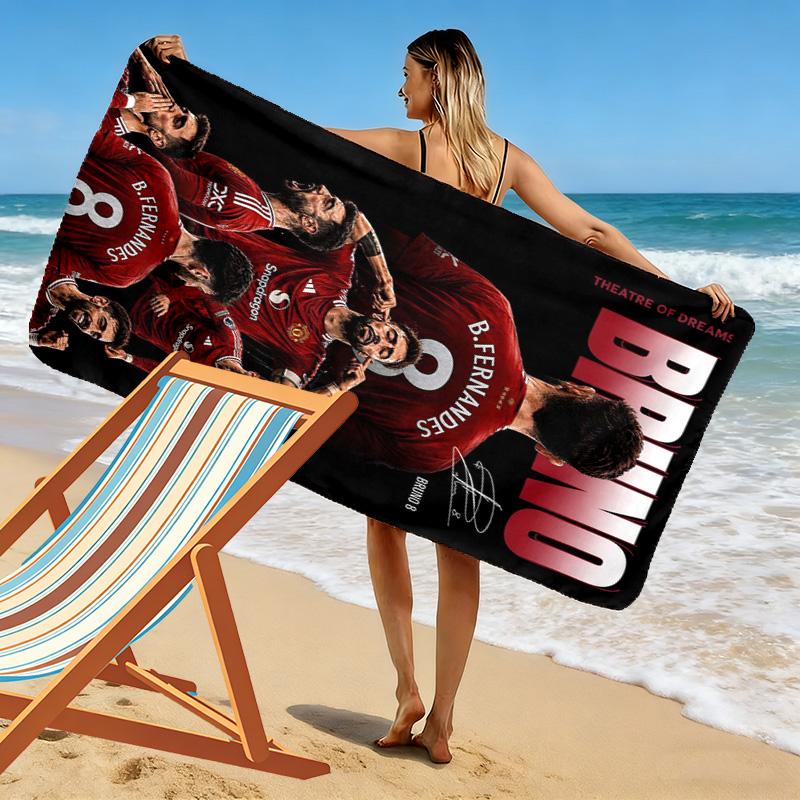 Fernandes Print Beach Towel, Large Soft Quick Dry Towel for Beach Camping Swimming