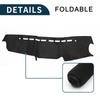 TUCKBOLD Compatible with Suzuki Jimny Dashboard Foldable Center Console Dashboard Black with 1 Set JB64/JB74 Mat, Cover, Stickers,