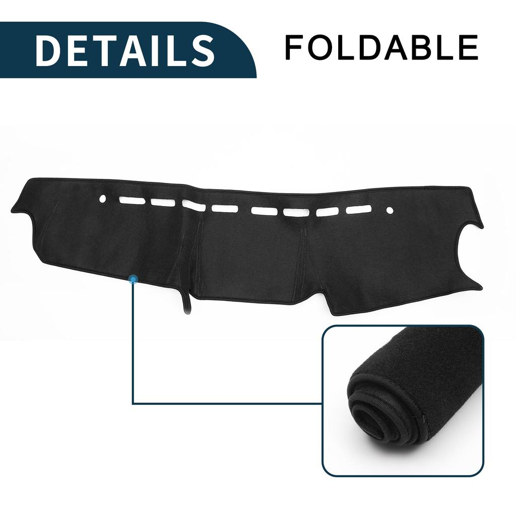 TUCKBOLD Compatible with Suzuki Jimny Dashboard Foldable Center Console Dashboard Black with 1 Set JB64/JB74 Mat, Cover, Stickers,