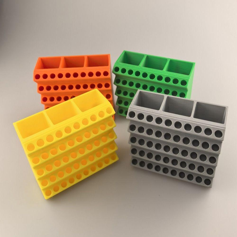 50 Holes Drill Bits Organizer Easy Storage Screwdriver Storage Rack Workshop