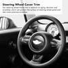 3Pcs/Set Car Steering Wheel Trim Carbon Fiber Look Interior Cover Sticker for Mini Cooper R54 R56 Clubman R55 Crossover R60