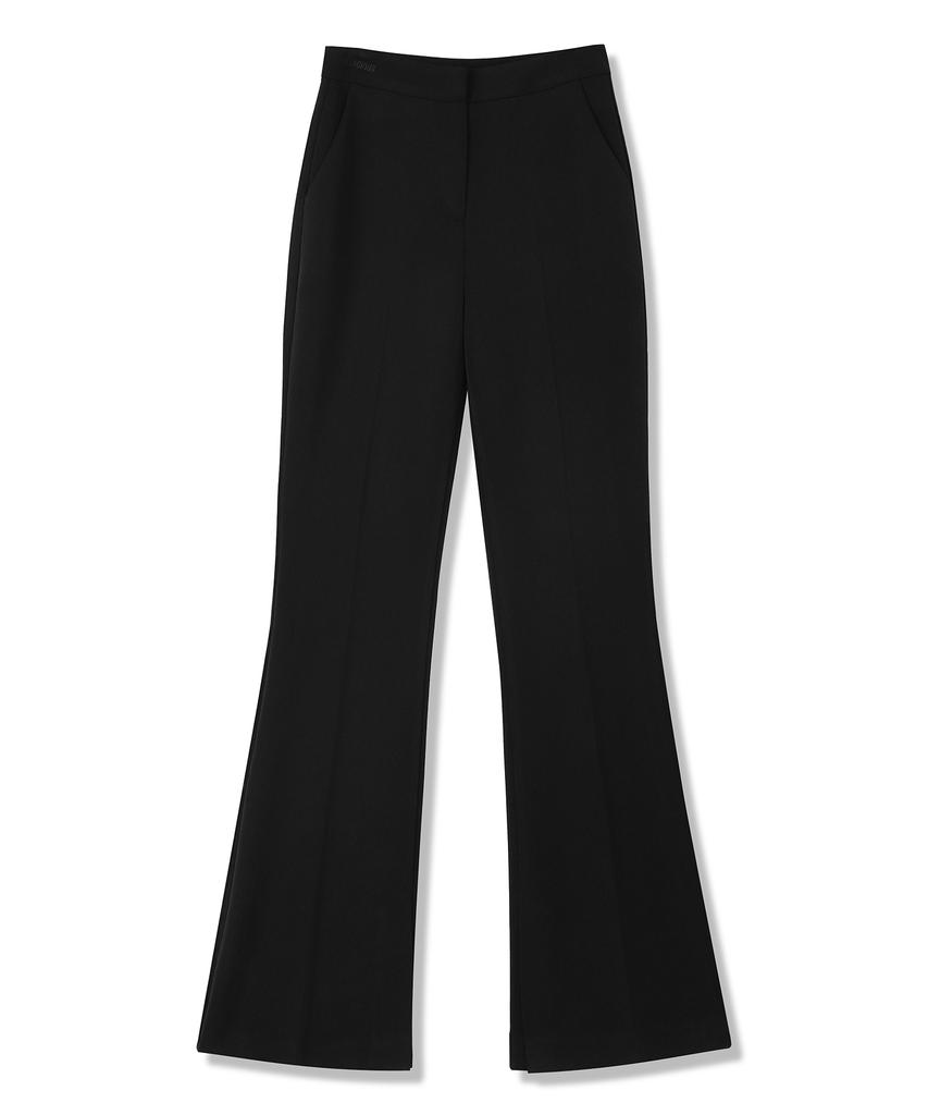 VIVACIOUS Jie Slender Slit Slacks Black