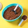 1pcs Pet Food Spoon Multifunctional 2-In-1 With Sealed Clip Handle Suitable For Cats And Dogs Birds Rabbits Feeding Spoon