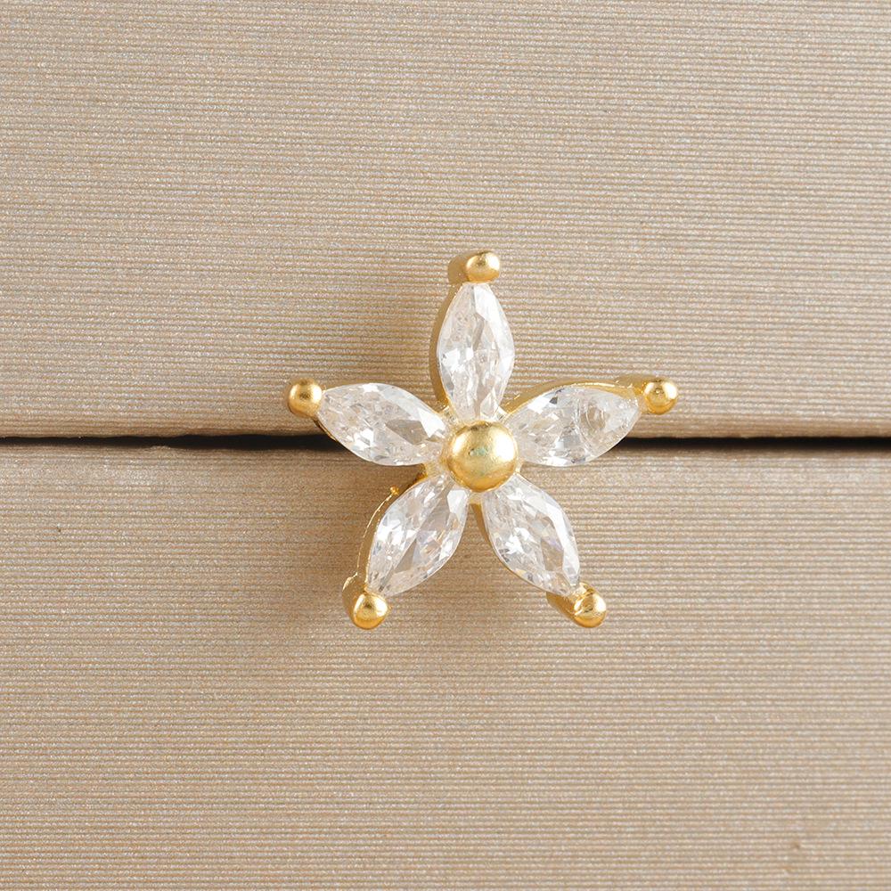 Pearl Flower Bee Zircon Earrings with Stainless Steel Needle
