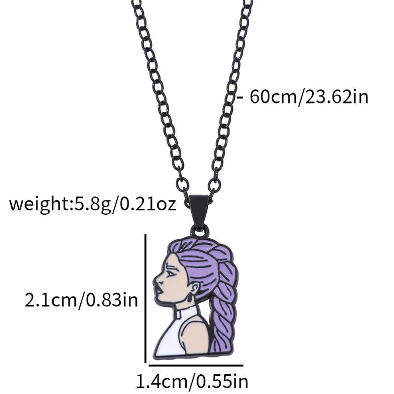 Colar com Pingente de Personagem de Desenho Animado Caçadores de Demônios K-Pop Acessórios de Joalheria Presente