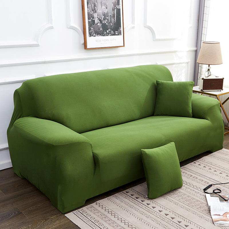 Europäischer Elastischer Vollfarbiger All-Inclusive Sofabezug Einfacher Stoff-Sofabezug für Alle Jahreszeiten