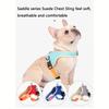 Pet Puppy Suede Chest  Sling Harness No-pull Reflective Breathable Adjustable Detachable Design Pet