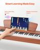 Weighted Digital Piano, 88 Keys Fully Weighted, Electric Piano Keyboard with Sheet Music Stand, Triple Pedal, Power Adapter, 280 Tones, Support