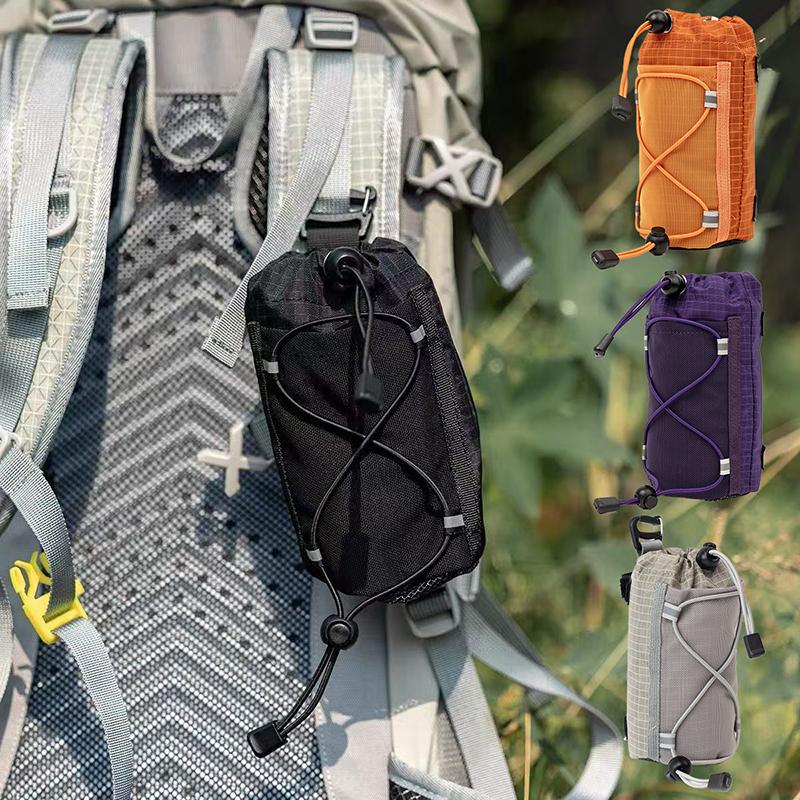 Camping Travel Kettle Bag Outdoor Sports Backpack Arm Bag Mobile Phone Hanging Bag Hiking Water Bottle Storage Pouch Expand